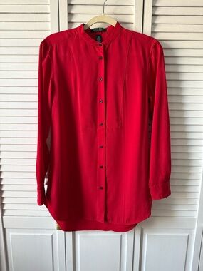 Ralph Lauren Red Button Up Blouse